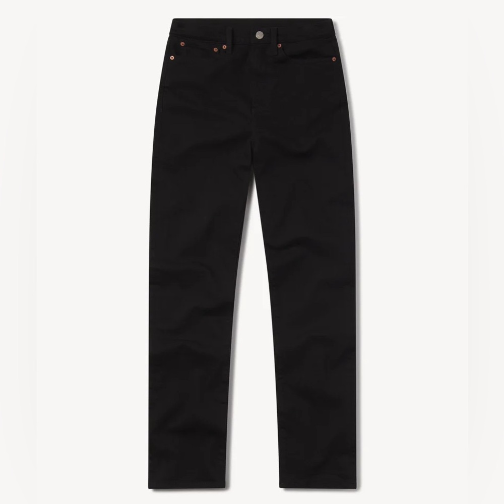 Buck Mason Cigarette Jean in Black Womens 28